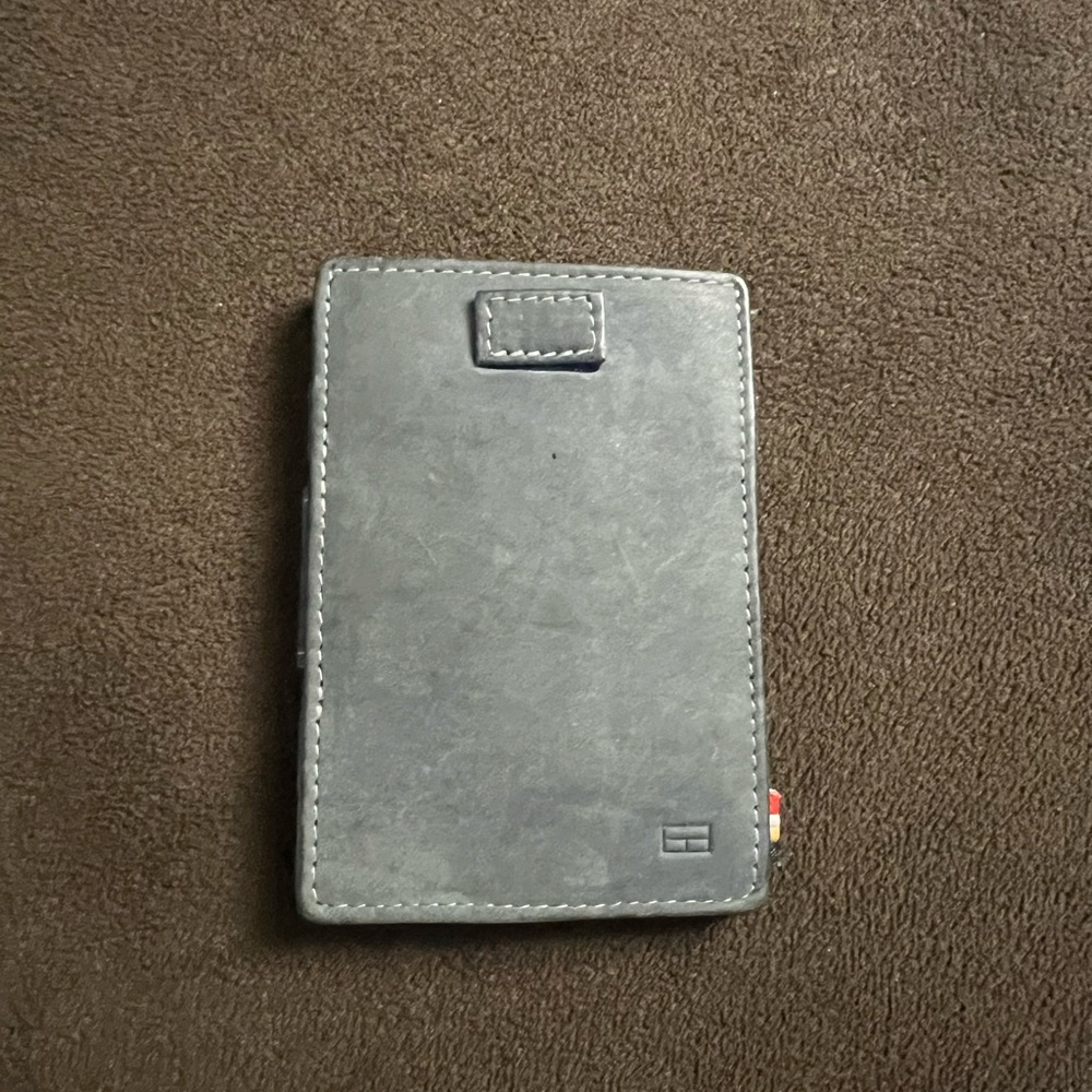 Gray Leather Wallet
